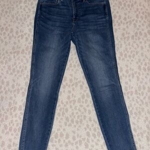 WHBM High Rise Cashmere Skinny Jeans